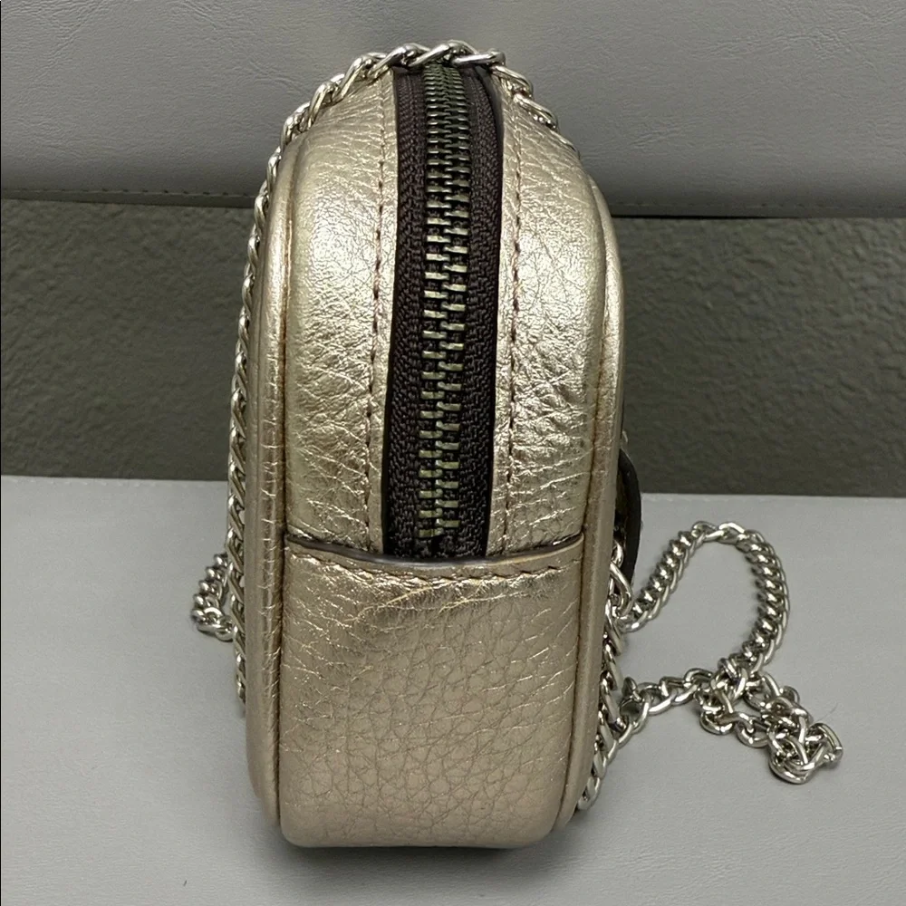 Coach Gold Pebbled Leather Crossbody
